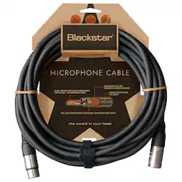 Blackstar - 10' XLR Male to XLR Female Microphone Cable, Matte Black