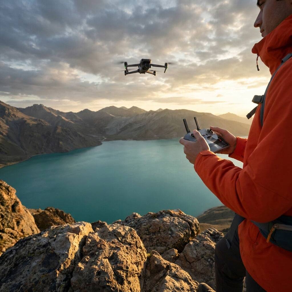 Alt View 1. DJI - DJI Air 3S Drone Fly More Combo RC 2 Dual Camera 4K Travel Photography.
