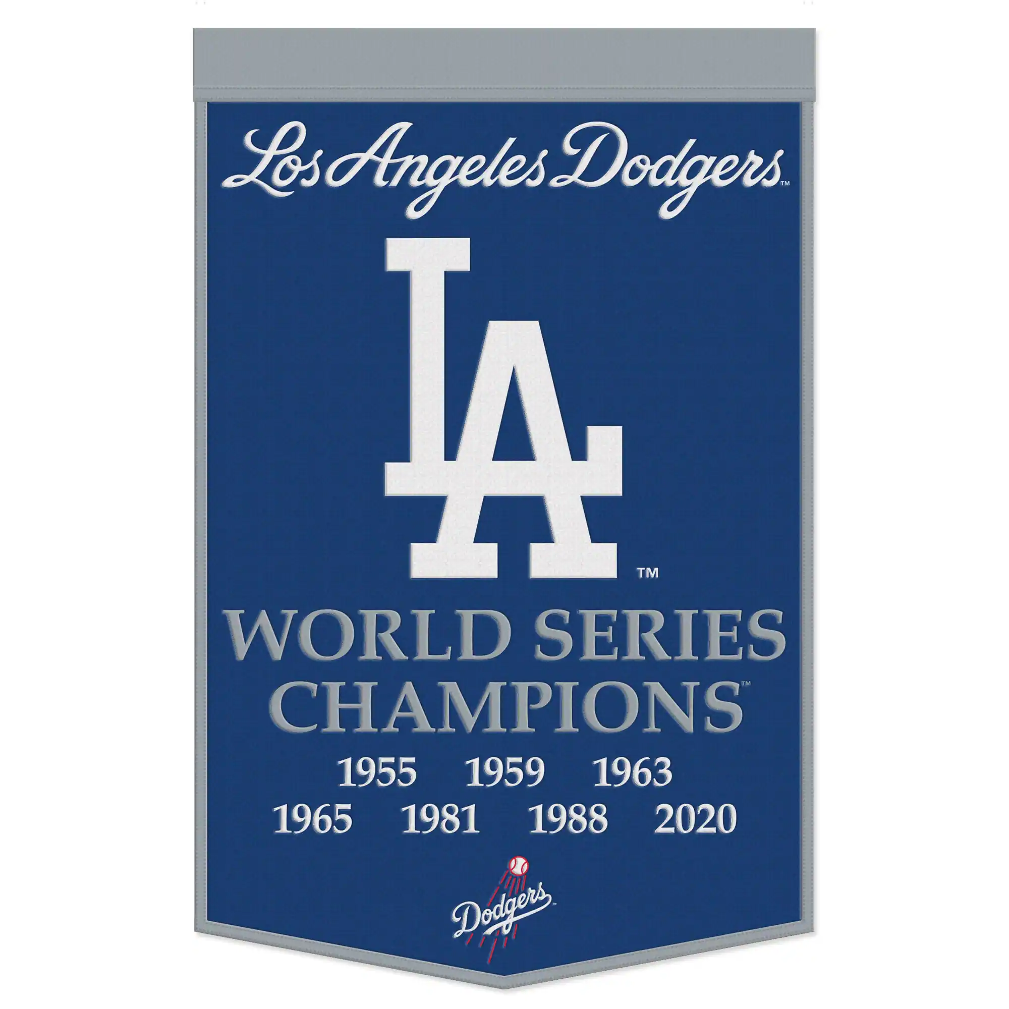 WinCraft - Los Angeles Dodgers 24" x 38" Championship Banner - Multicolor