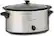 Angle Standard. Euro Pro - 7-Qt. Slow Cooker with 16-Oz. Mini Cooker - Stainless-Steel.