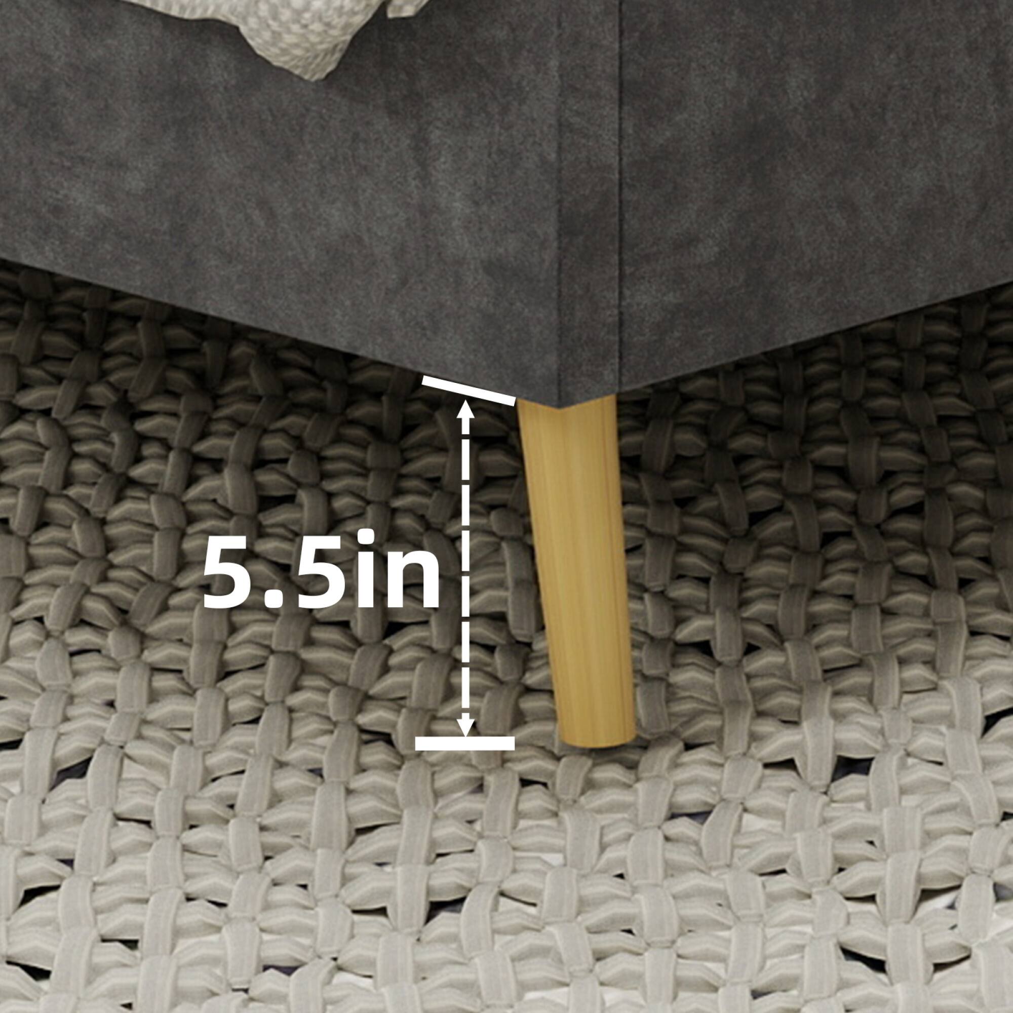 Left. GOODSILO - Luxury Tufted Velvet Upholstered Bed Frame with Platform Base for Queen Size Mattress, Gray Modern Bedroom Centerpiece - Grey.