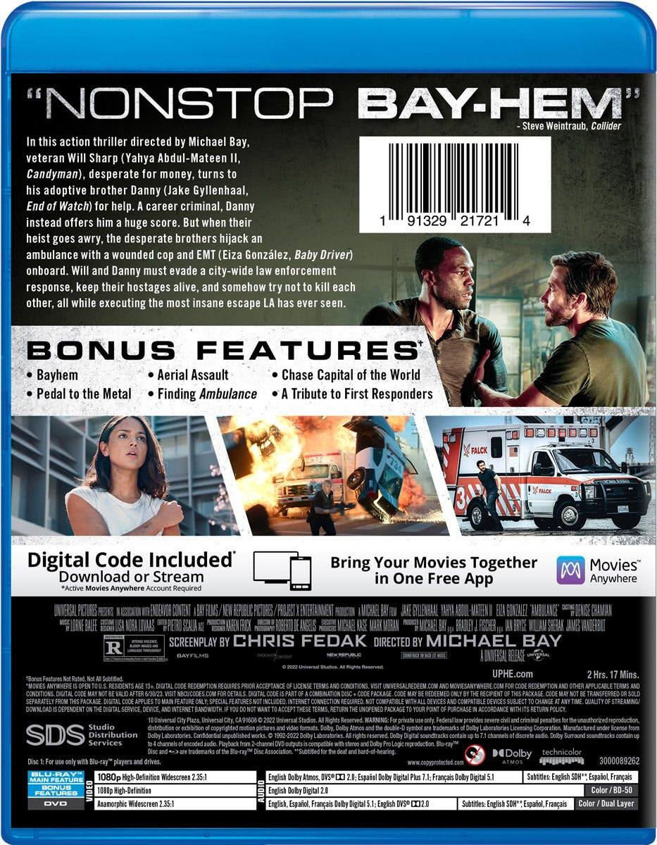 Back. Ambulance (with DVD) [Blu-ray].
