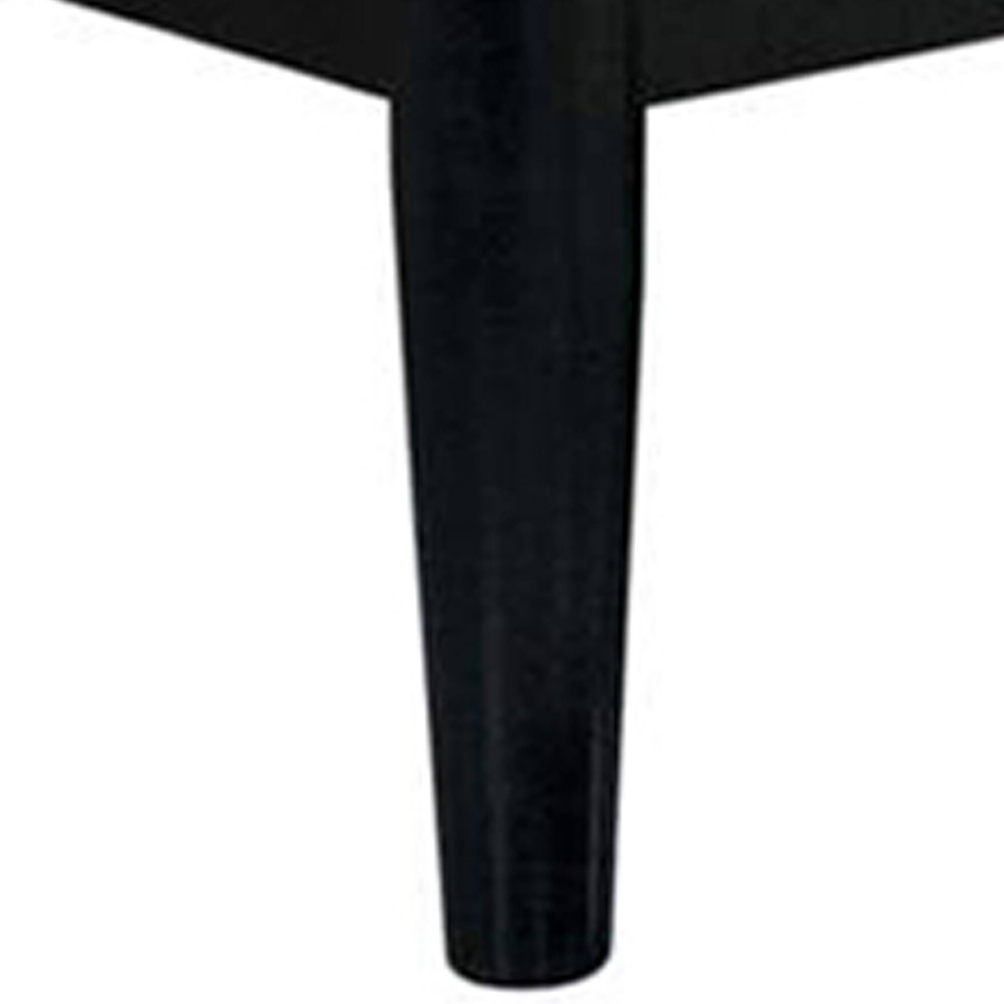 Alt View 1. Manhattan Lane - Wooden Eastern King Size Bed with Panel Headboard, Black - Black.