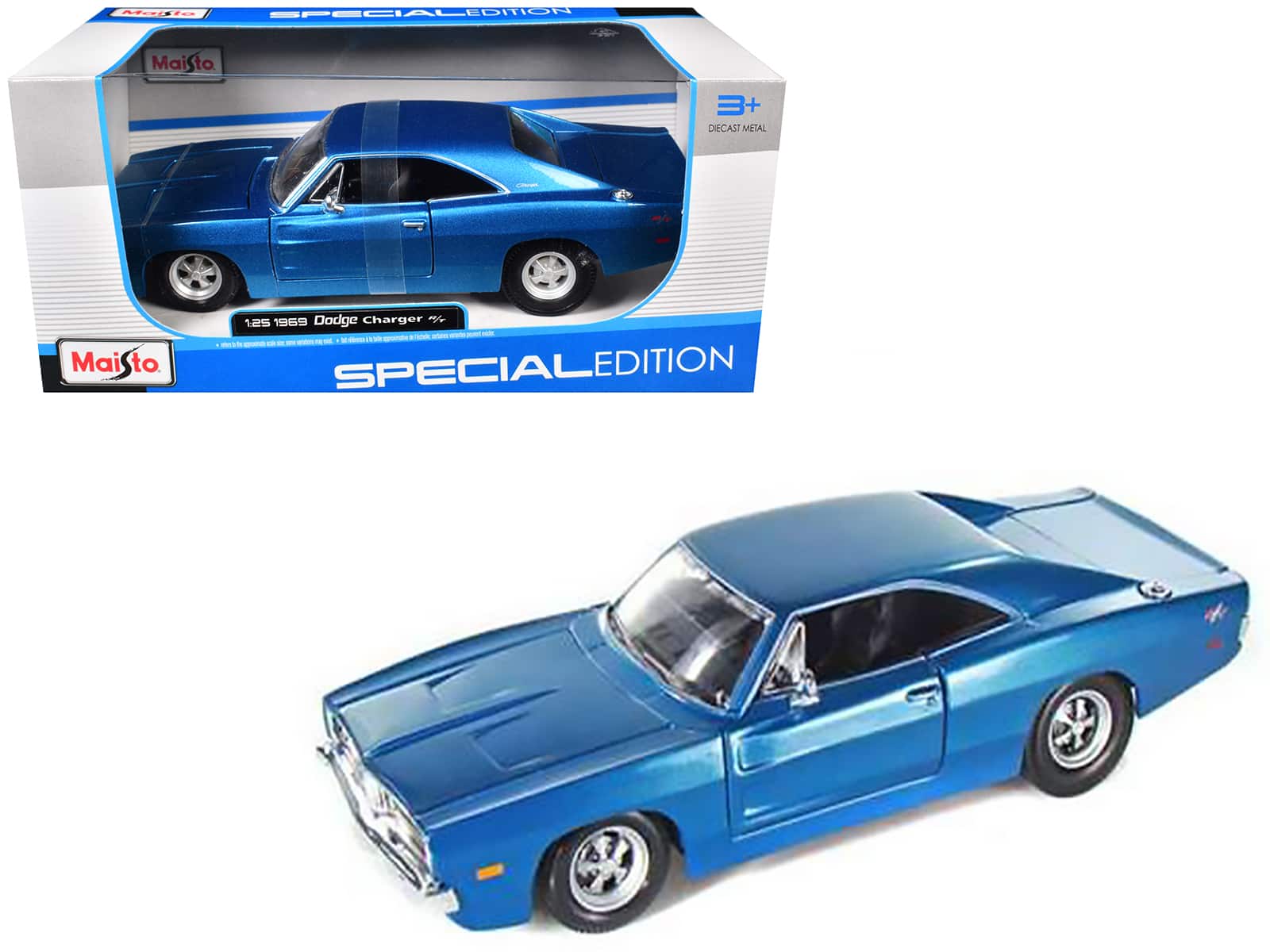 1969 Dodge Charger R/T Hemi Blue 1/25 Diecast Model Car by Maisto price history on PriceWatchPro
