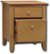 Angle Standard. Bush - 2-Drawer Cabinet with File Storage - Light Cherry.