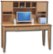 Alt View Standard 1. Bush - Hutch-Style Desk with Flip-Down Drawer - Light Cherry.