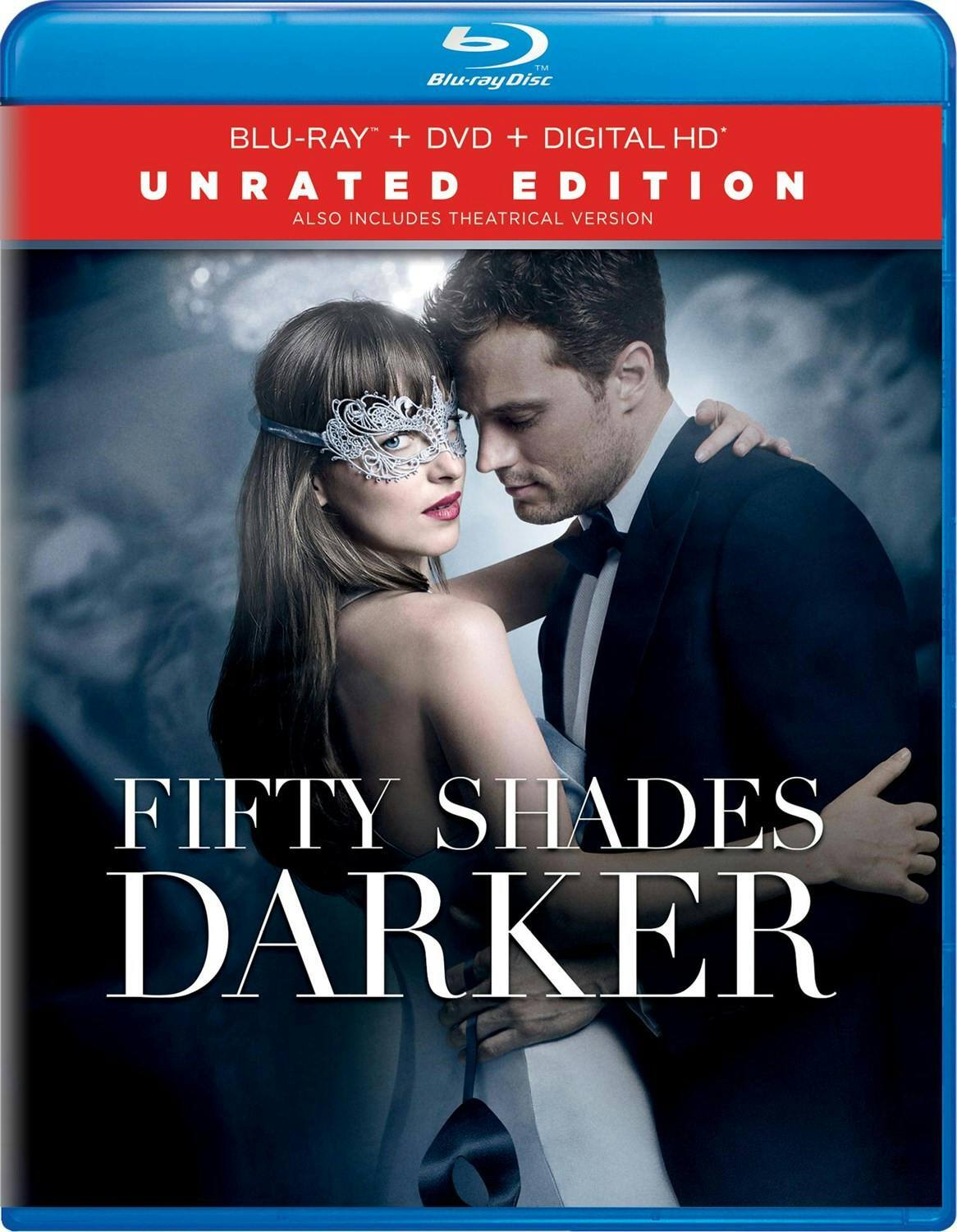Front. Fifty Shades Darker (Unrated Edition DVD) [Blu-ray].