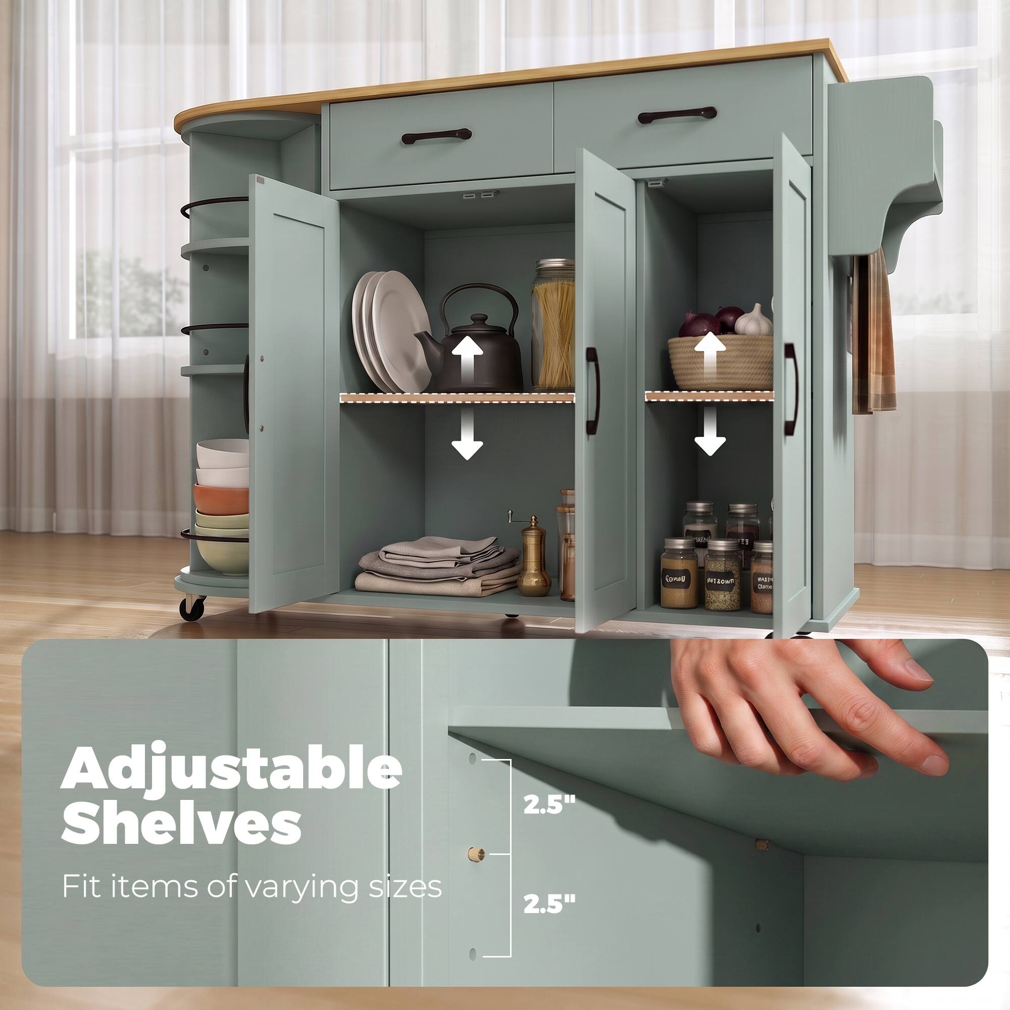 All
21
GOOD
Willown
#42019 200ml
Adjustable Shelves Fit items of varying sizes
2.5" 2.5"