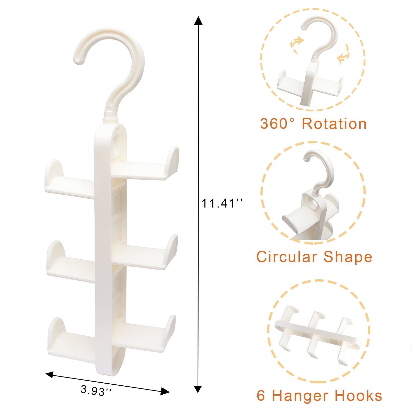 - 360° Rotation
- 11.41" Height
- Circular Shape
- 3.93" Width
- 6 Hanger Hooks
