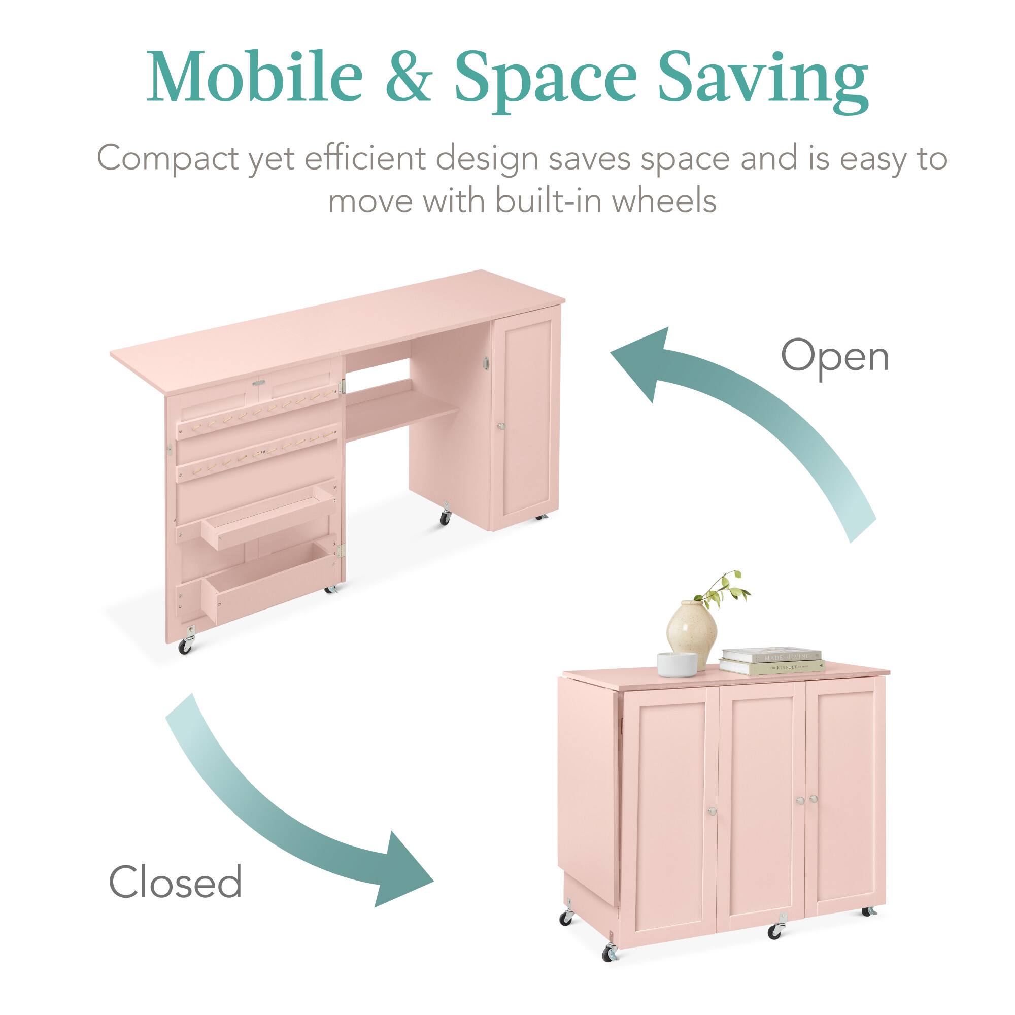Mobile & Space Saving

Compact yet efficient design saves space and is easy to move with built-in wheels

Open

Closed