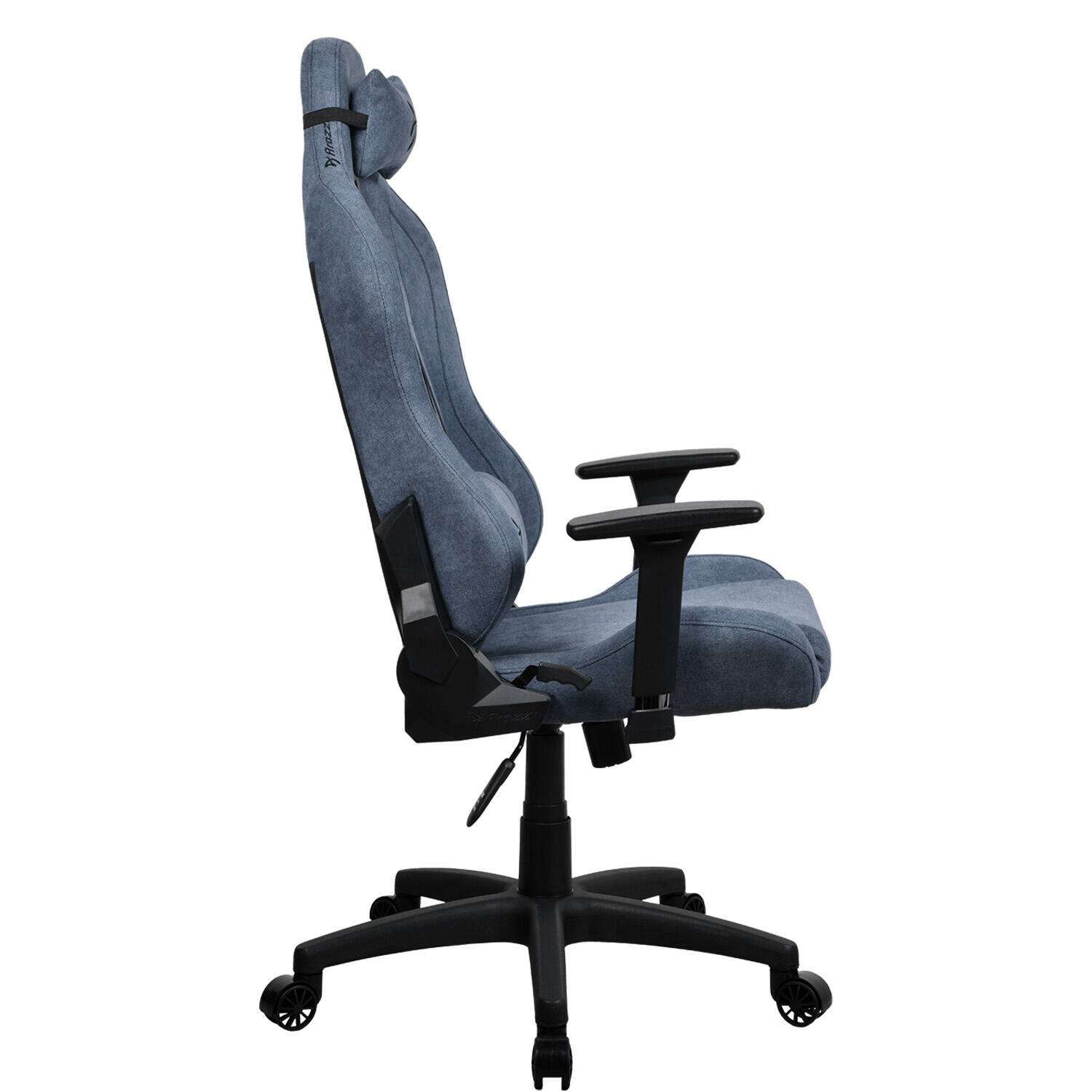 Alt View 15. Arozzi - Torretta Soft Fabric Gaming Chair - Blue.