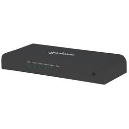 Manhattan - 207515 4-port Hdmi Splitter - Black
