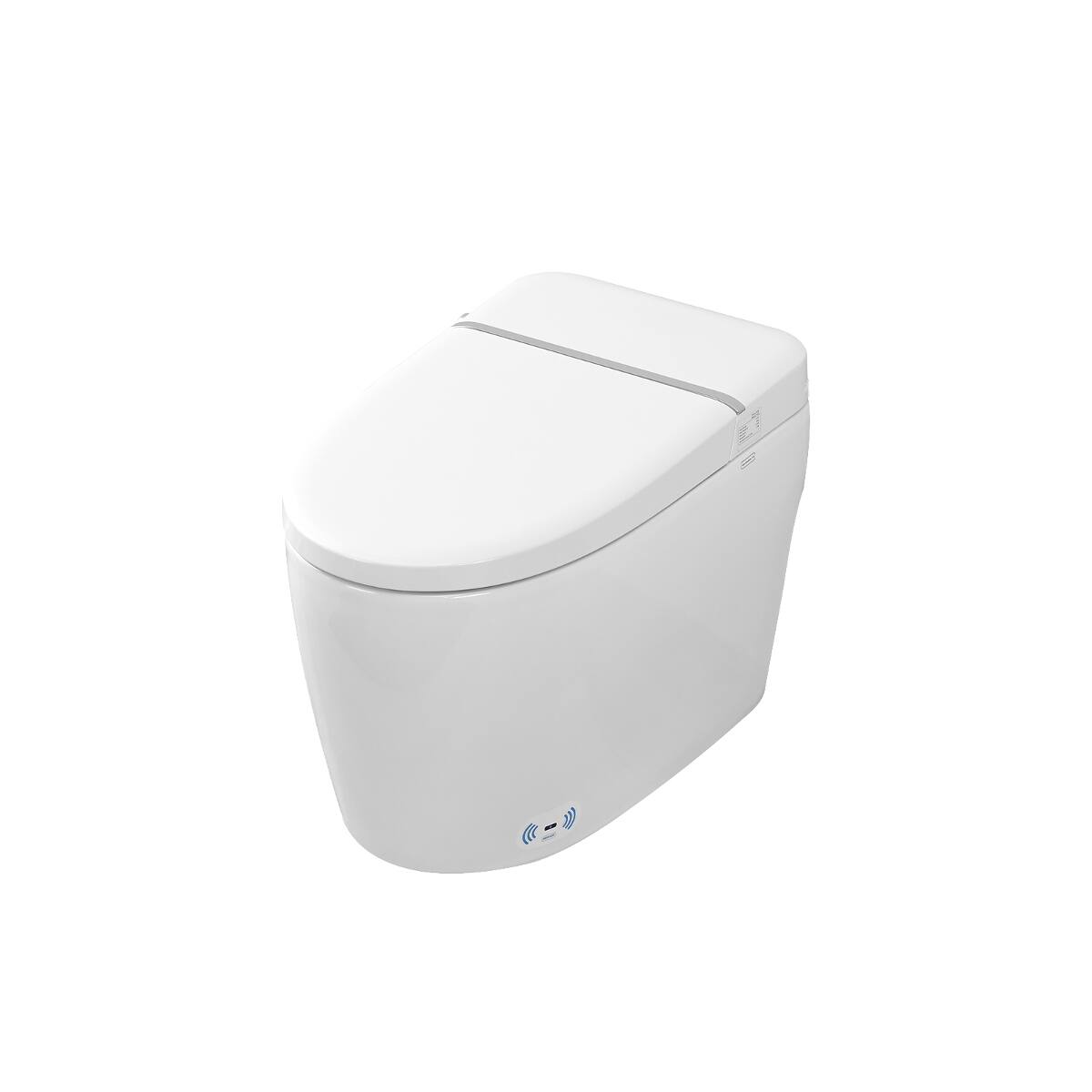 Loheer Smart Toilet Bidet Combo with Heated Seat, Foot Sensor Flush and ...
