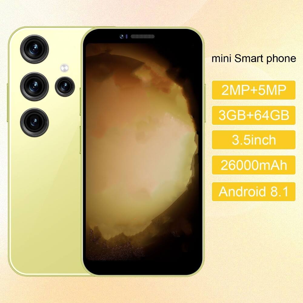 mini Smart phone  
2MP+5MP  
3GB+64GB  
3.5inch  
26000mAh  
Android 8.1