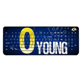 Keyscaper - Byron Young Los Angeles Rams Wireless Keyboard - Black