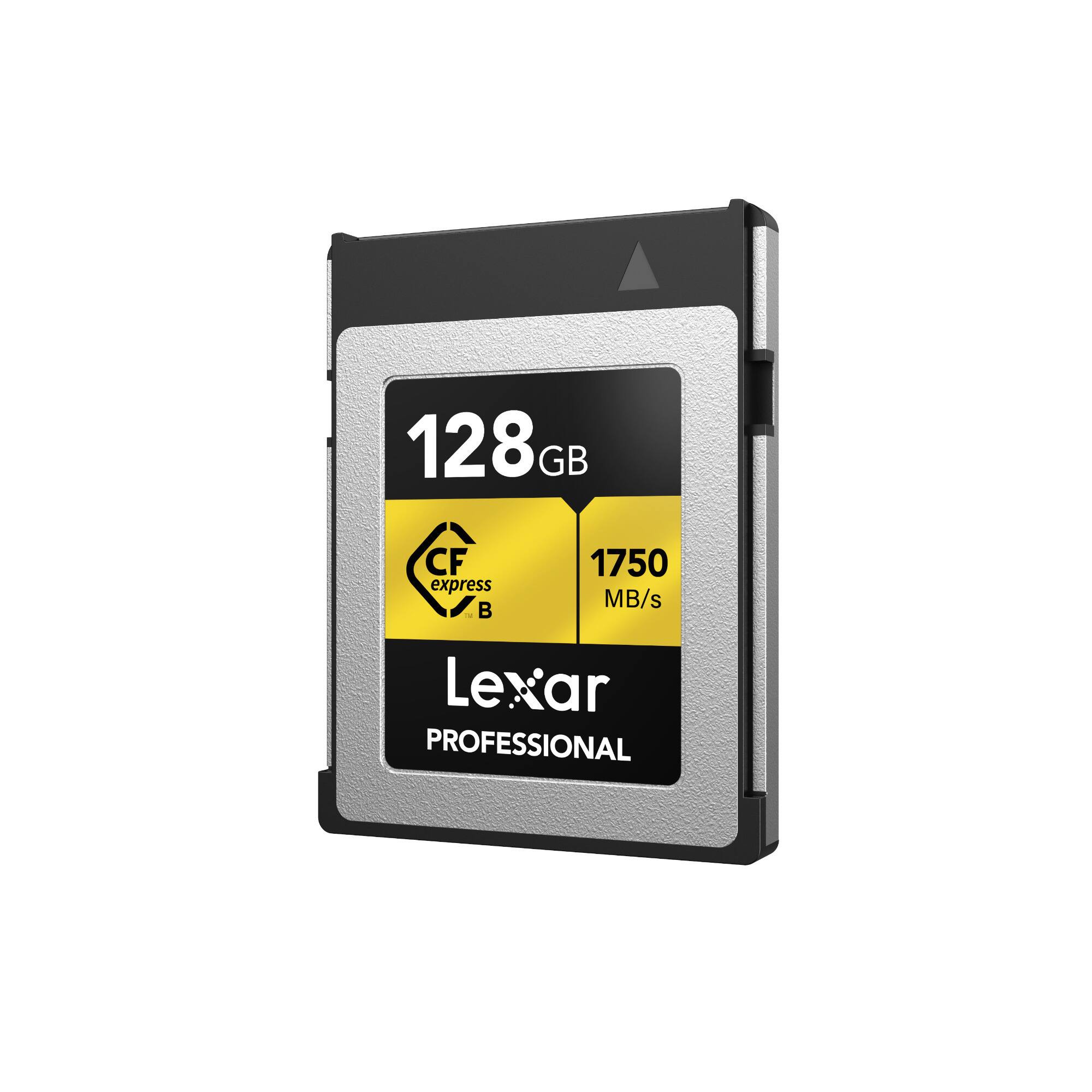 128 GB  
CFexpress B  
1750 MB/s  
Lexar PROFESSIONAL