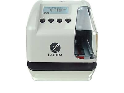 Lathem - Time Punch Card Time Clock System, (LT-5000) - White