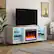 Left. Ameriwood Home - Lumina Deluxe Fireplace TV Stand (70") - Plaster.
