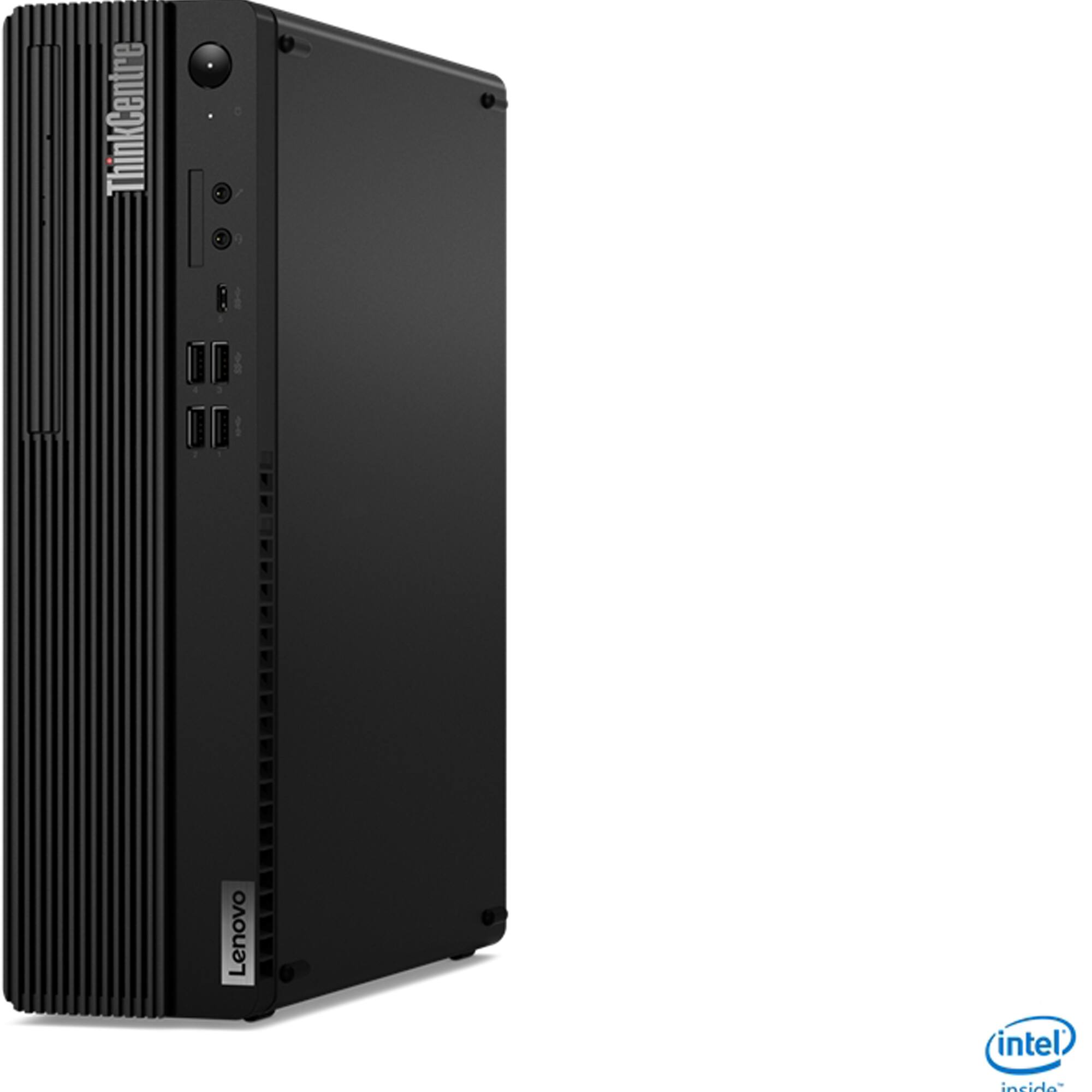 Angle. Lenovo - ThinkCentre M70s Desktop - Intel Core i5-10400 - 16GB Memory - 256GB SSD - Black.