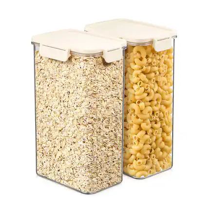 Front. Sorbus - Sorbus 2 Pack Airtight Food Storage Container- Clear Stackable Pantry Canister with Secure Lid for Rice, Cereal, Flour - Clear.