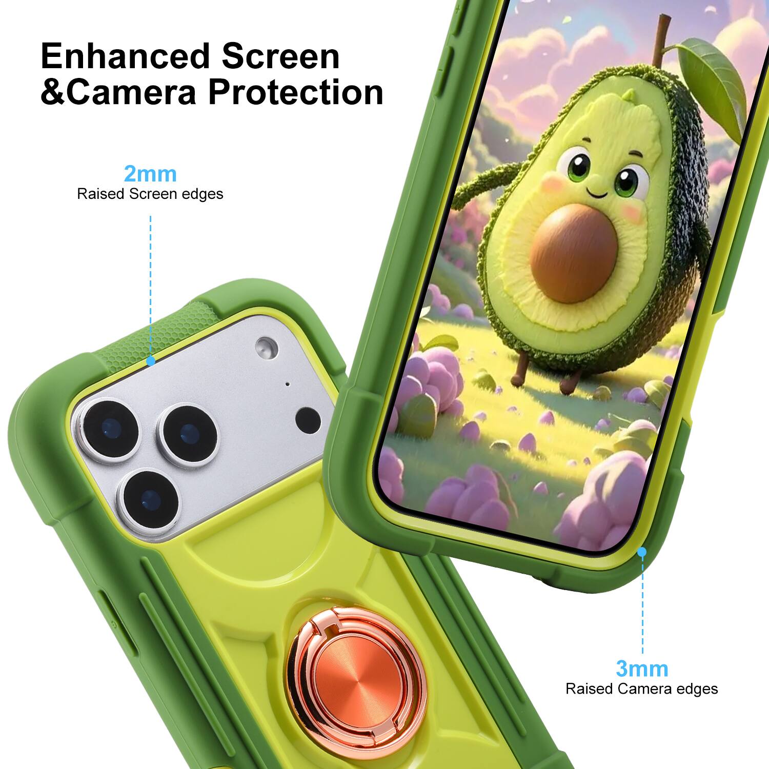 UUCOVER Rugged Protective Case for Apple iPhone 18 Pro,Shockproof ...