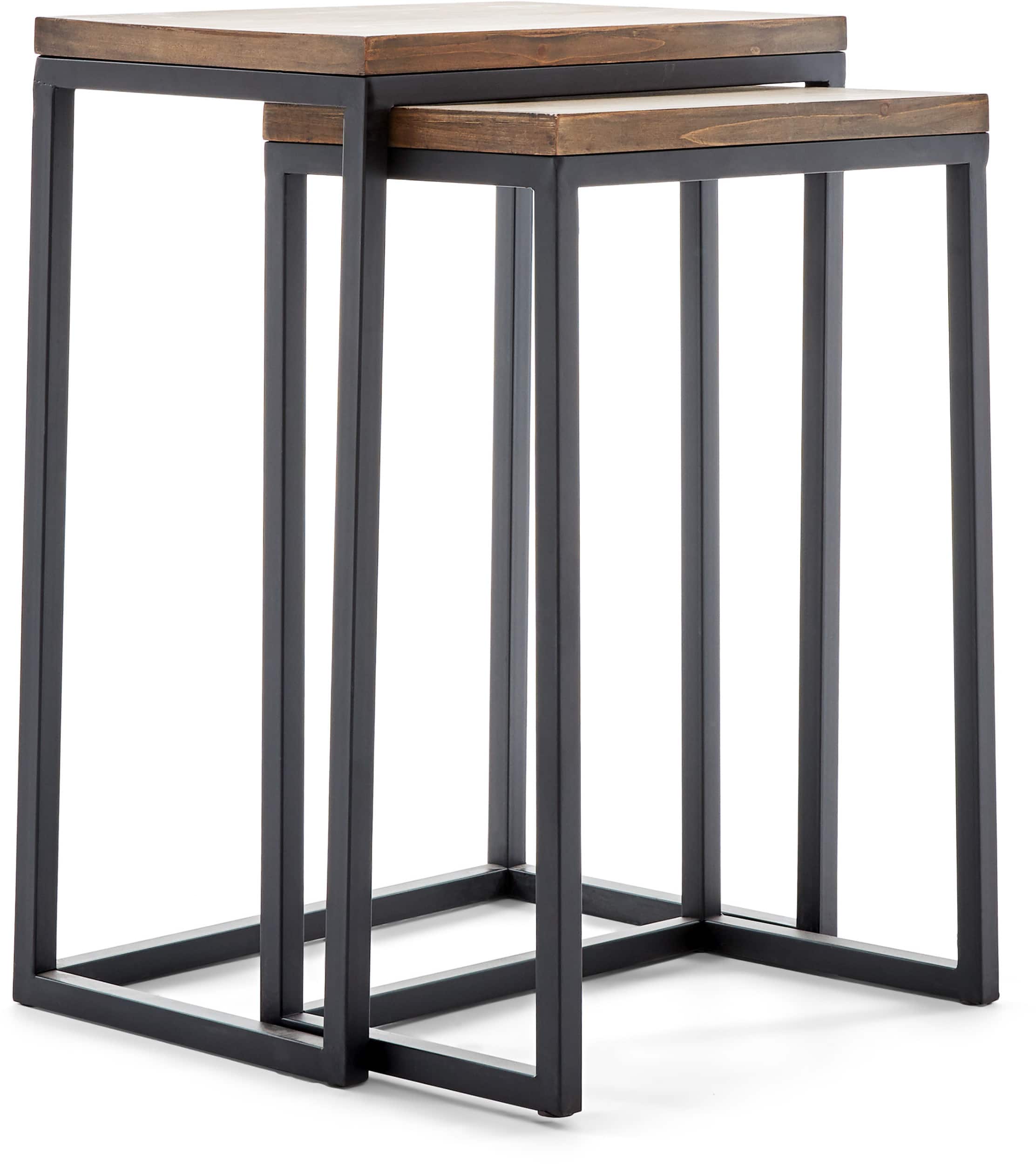 Click Decor - Parker Nesting Table Set - Brown
