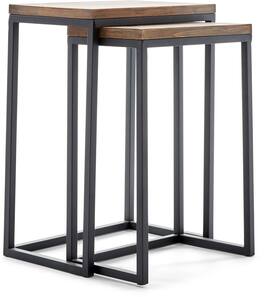 Click Decor - Parker Nesting Table Set - Brown