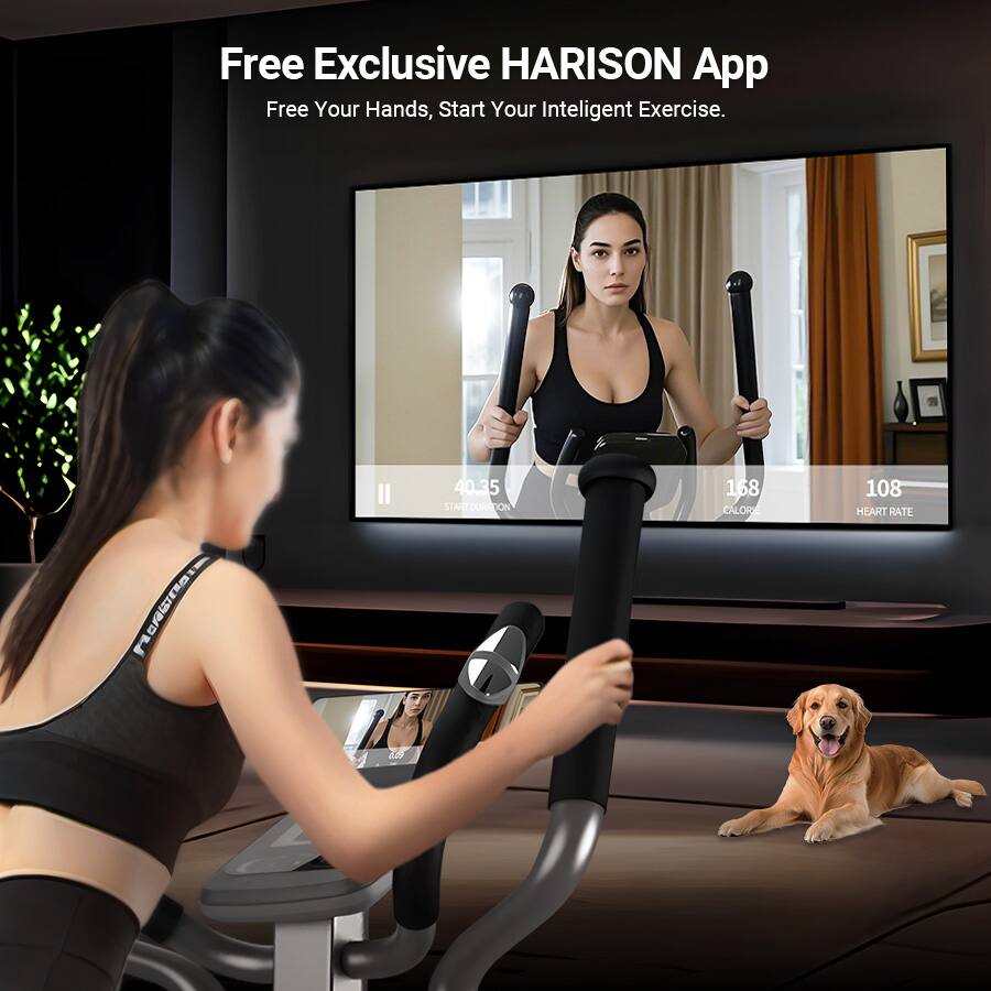 Free Exclusive HARISON App  
Free Your Hands, Start Your Intelligent Exercise.  

40.35  
168 CALOR  
108 HEART RATE  

START DUNATION  

MORGIOS E BSMG