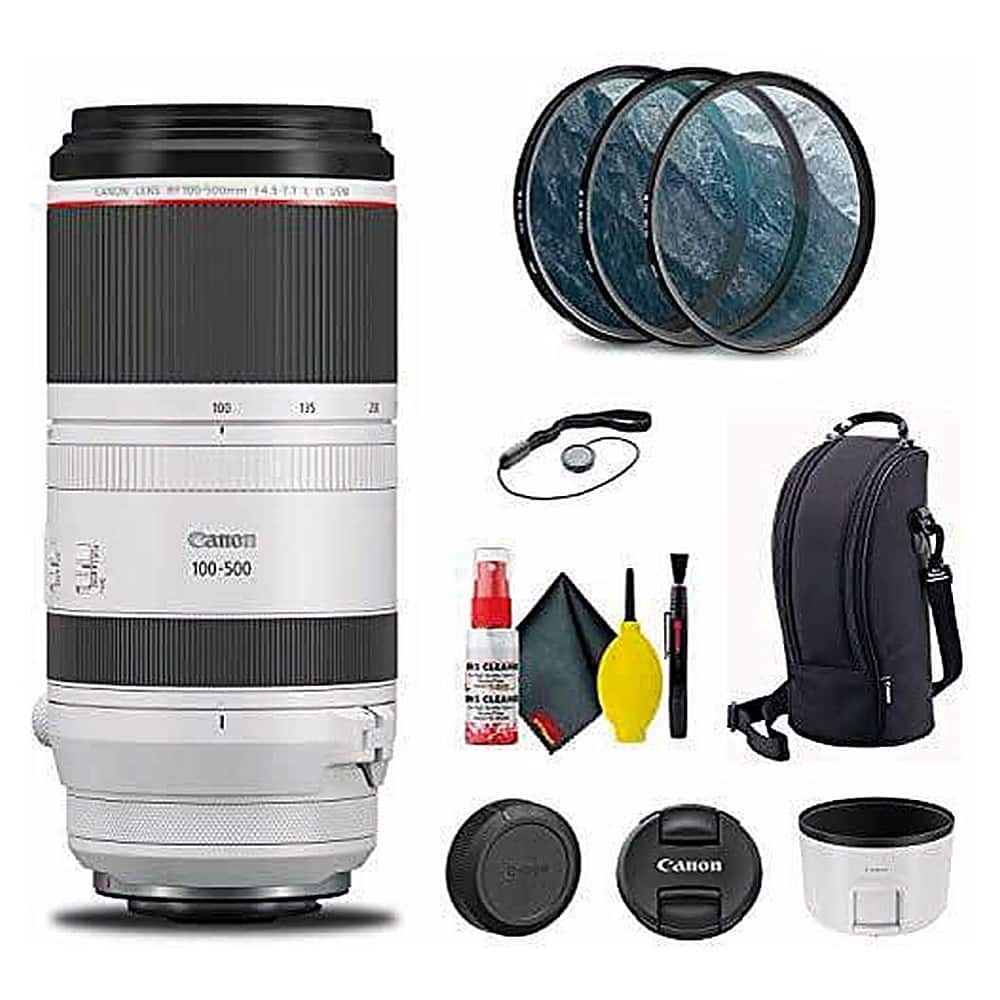 Canon - RF 100-500mm f/4.5-7.1L IS USM Lens (Accessory Kit