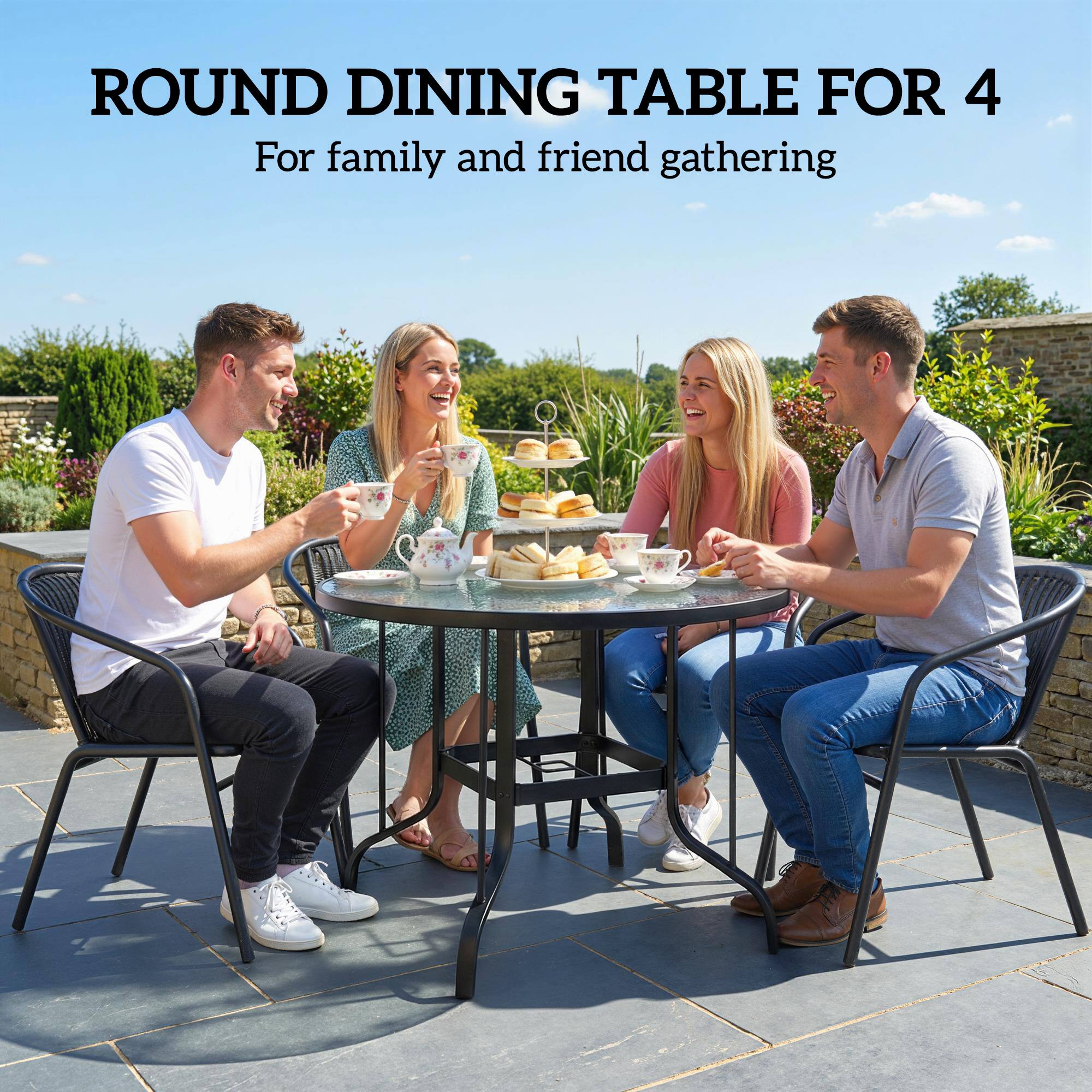 ROUND DINING TABLE FOR 4  
For family and friend gathering