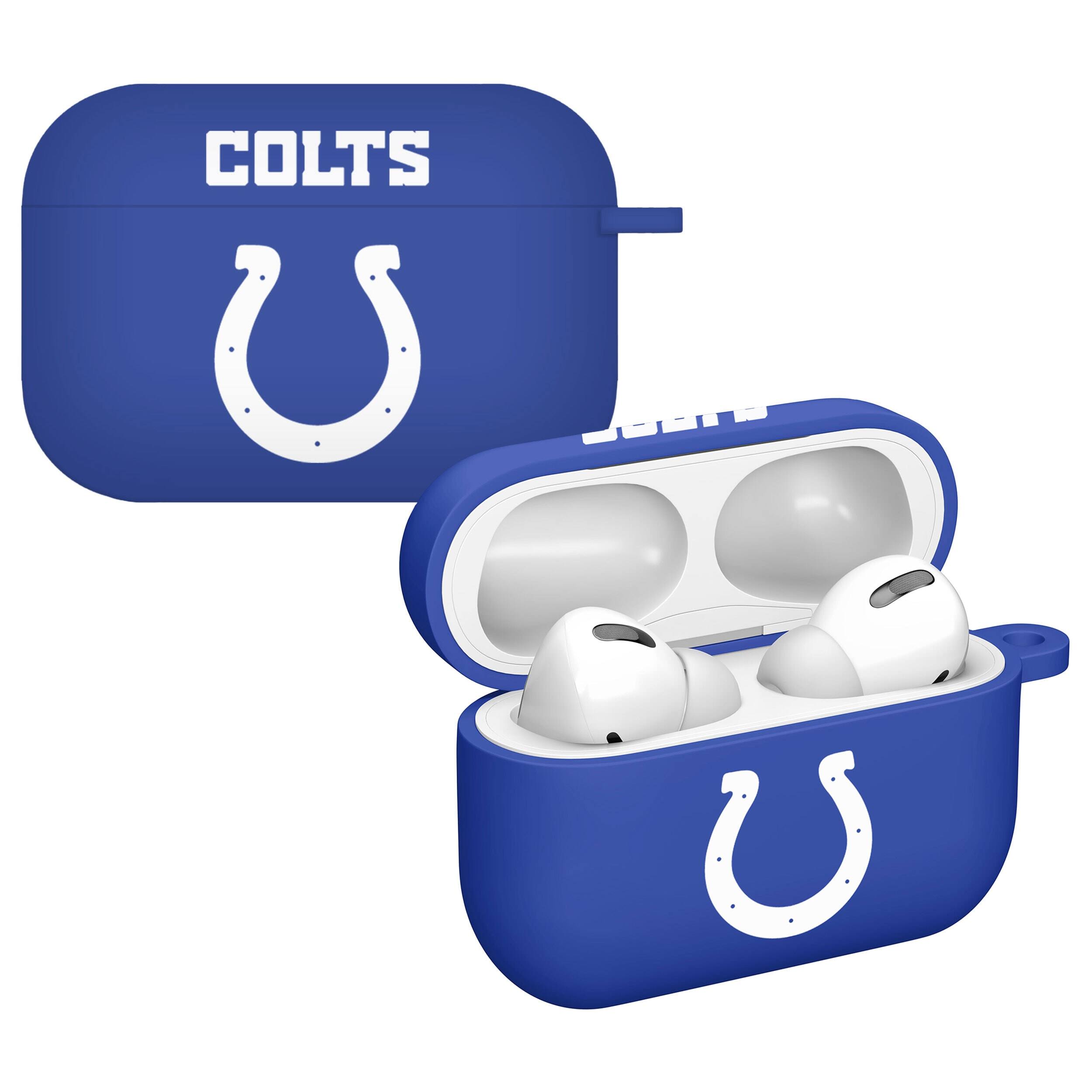 Front. Artinian - Indianapolis Colts AirPods Pro Silicone Case Cover - Blue.