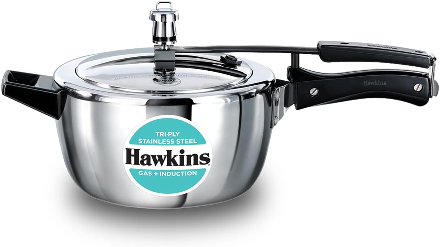 Hawkins  
TRI-PLY STAINLESS STEEL  
Hawkins GAS + INDUCTION