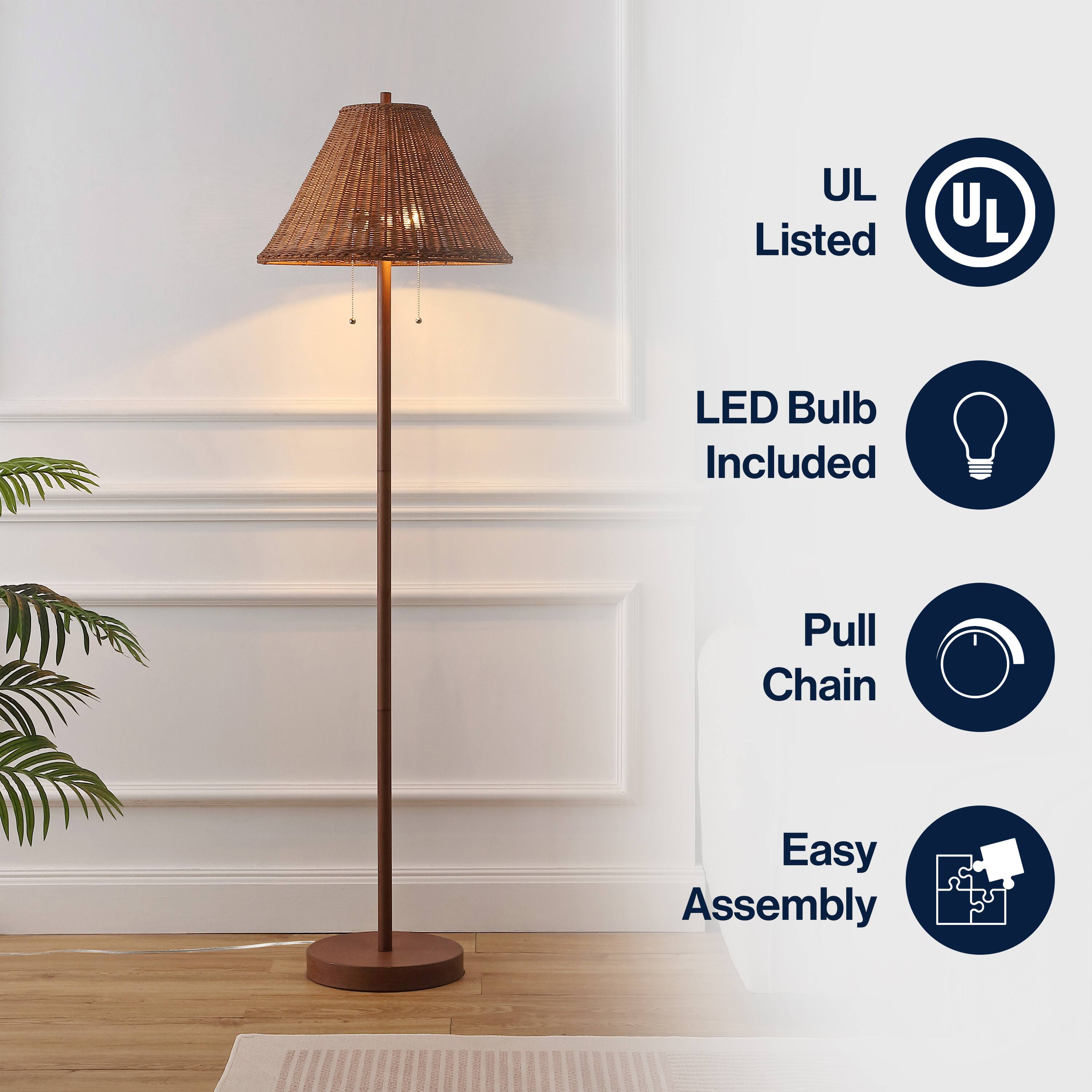 UL Listed  
LED Bulb Included  
Pull Chain  
Easy Assembly
