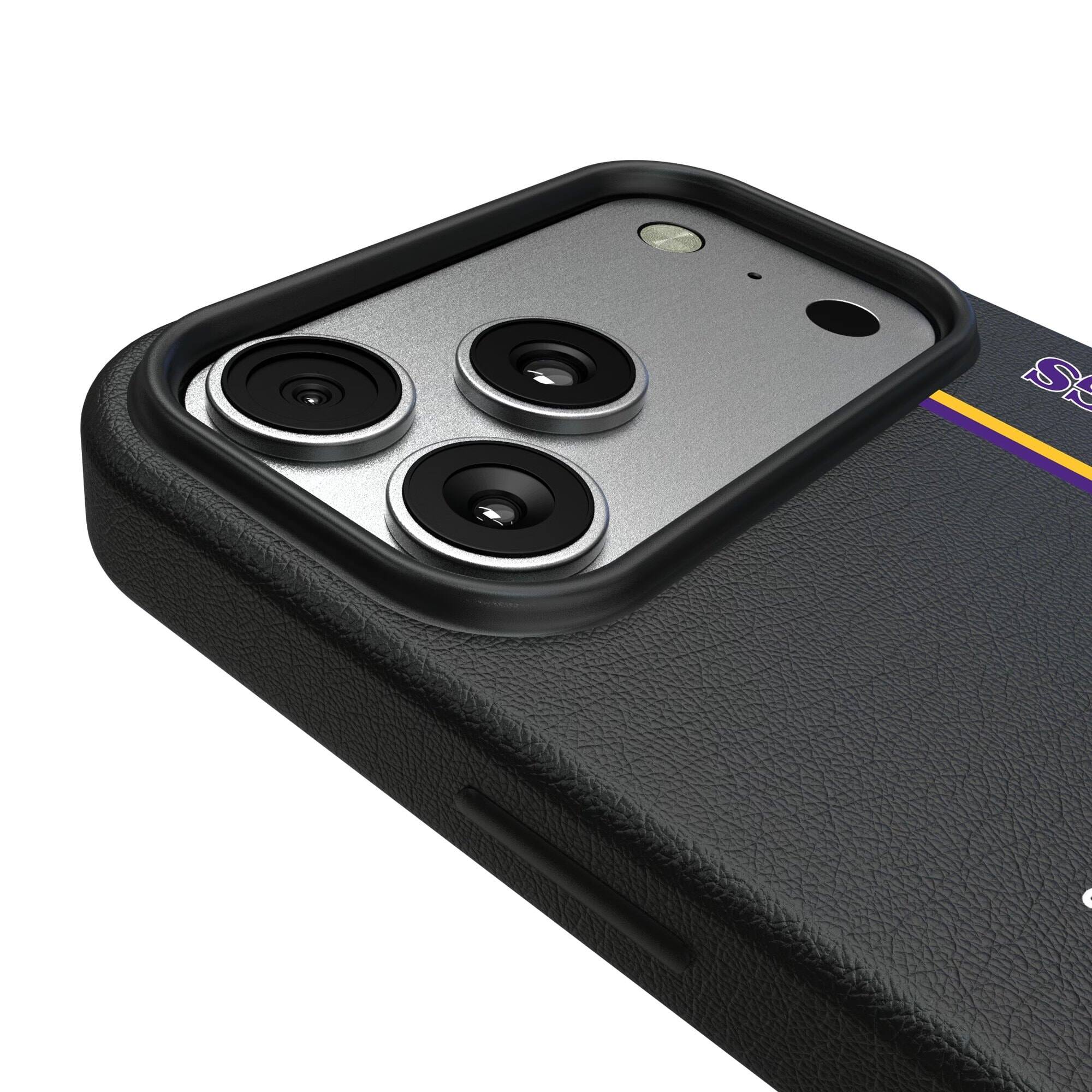 Alt View 2. Keyscaper - Minnesota Vikings iPhone Magnetic Bump Case - 16 Plus - Black.