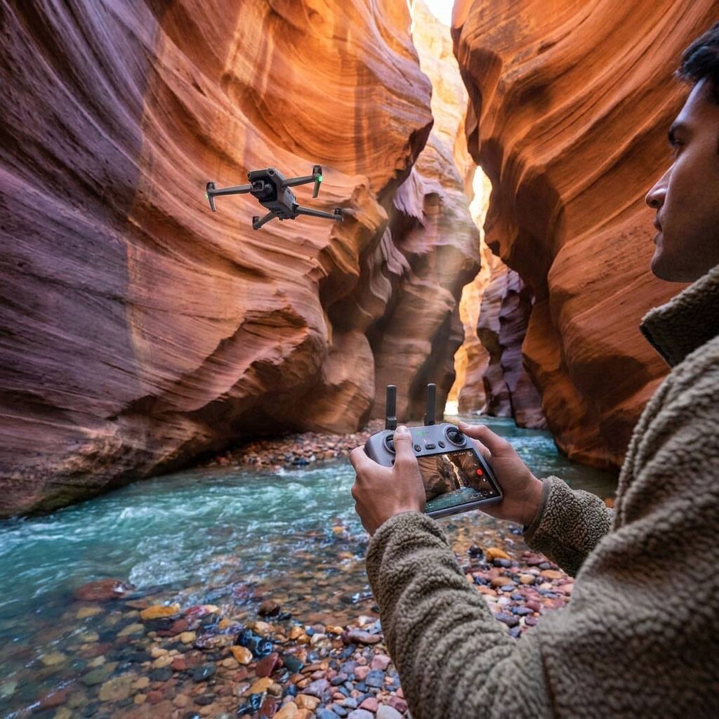 Alt View 5. DJI - DJI Air 3S Drone Fly More Combo RC 2 Dual Camera 4K Travel Photography.