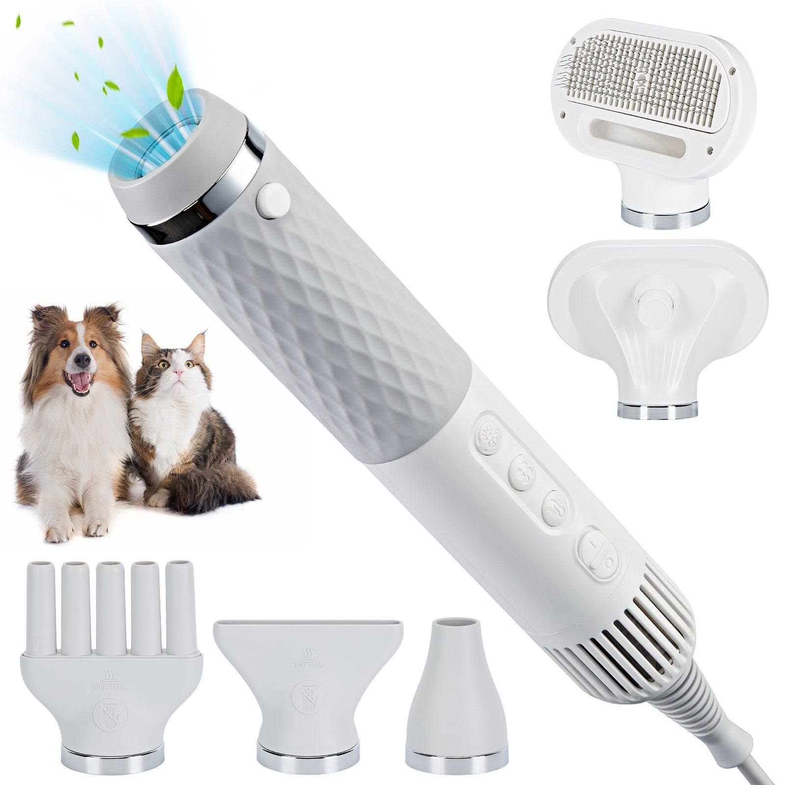 Front. Ownpets - 5 in 1 Portable Smart Pet Grooming Hair Dryer.