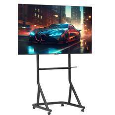 Front. CloudRest Pro - Monitor Stand Adjustable Height Display TV Mount Fit for Racing Wheel Stand, Racing Simulator Cockpit - Black.