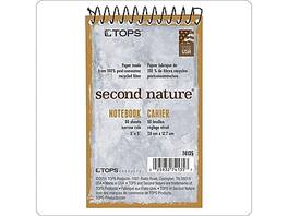 TOPS - Second Nature Memo Pad, 3" x 5", Narrow Ruled, 50 Sheets/Pad - White