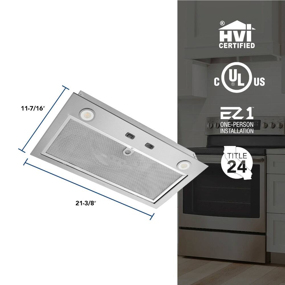HVI Certified YL US 11-7/16" EZ1 DD One-Person Installation Title 24 21-3/8"