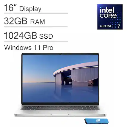 16" Display
32GB RAM
1024GB SSD
Windows 11 Pro
Intel Core Ultra 7