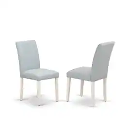 East West Furniture - 5-Pc Dining Table Set Includes 4 Parson dining chairs with Upholstered Seat and High Back and a - Multi-Color