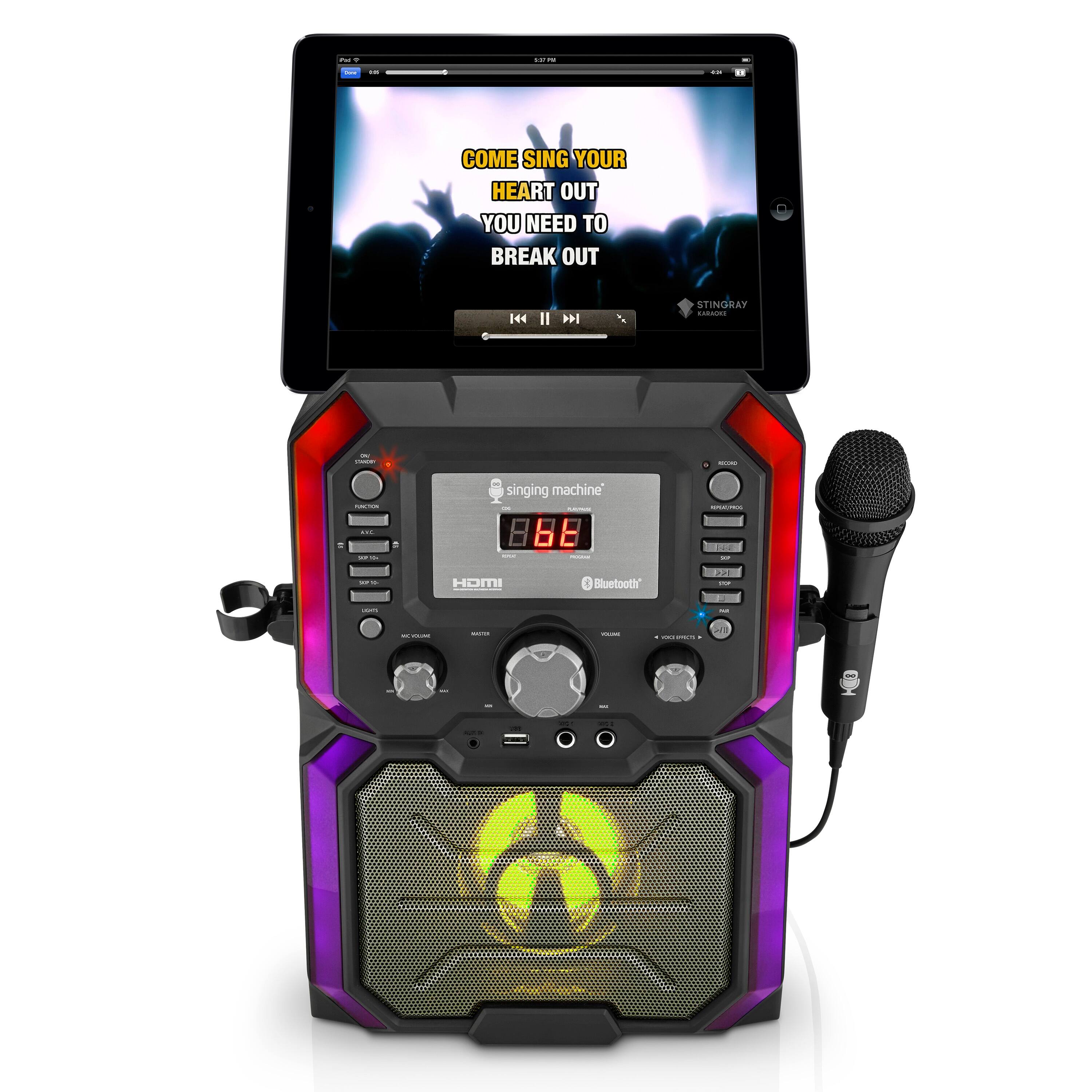Angle. Singing Machine - SingCast K-Box Karaoke Machine Karaoke System - Black.