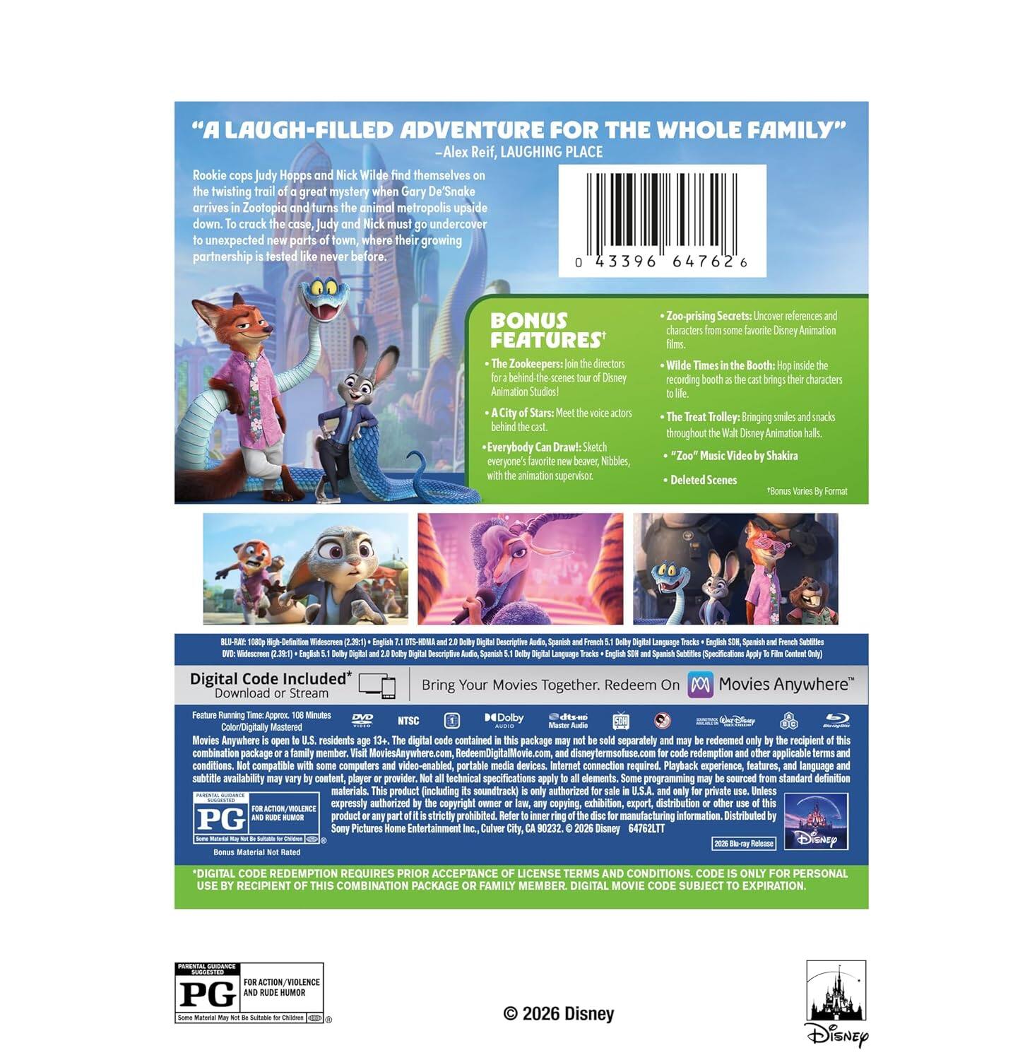 Alt View 1. Zootopia 2   - BLU-RAY.