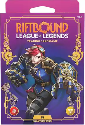 14+ RIFTBOUND LEAGUE OF LEGENDS TRADING CARD GAME ED VI CHAMPION DECK