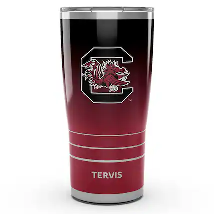Front. Tervis - South Carolina Gamecocks 20oz. Ombre Stainless Steel Tumbler - Multicolor.
