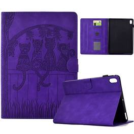 Dteck - Shockproof Folio Case for Apple iPad (10th Generation) 10.9" 2022 with Smart Sleep Wake, PU Leather Stand Wallet Cover - Purple