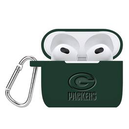 Artinian - Green Bay Packers Debossed Silicone AirPods Gen Three Case Cover - No Size - Multicolor
