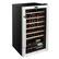 Angle. Whynter - 34 Bottle Freestanding Wine Refrigerator with Display Shelf - Stainless Steel.
