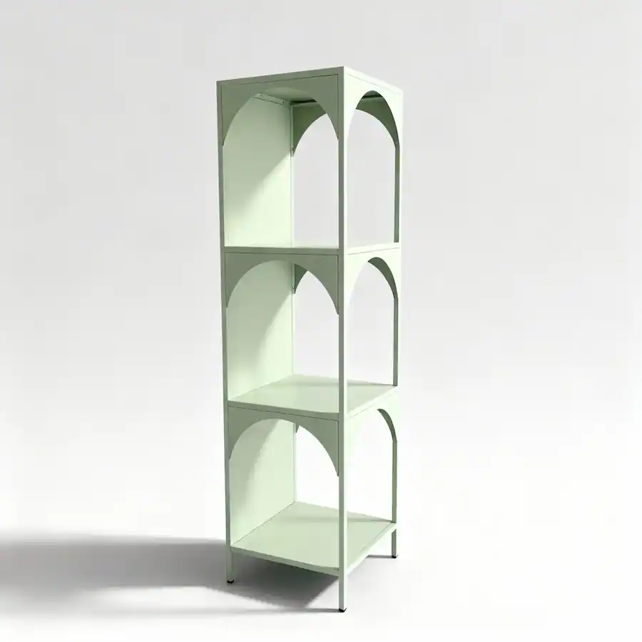 Malletson 4 Tier Corner Display Shelf, Modern Metal Storage Organizer ...