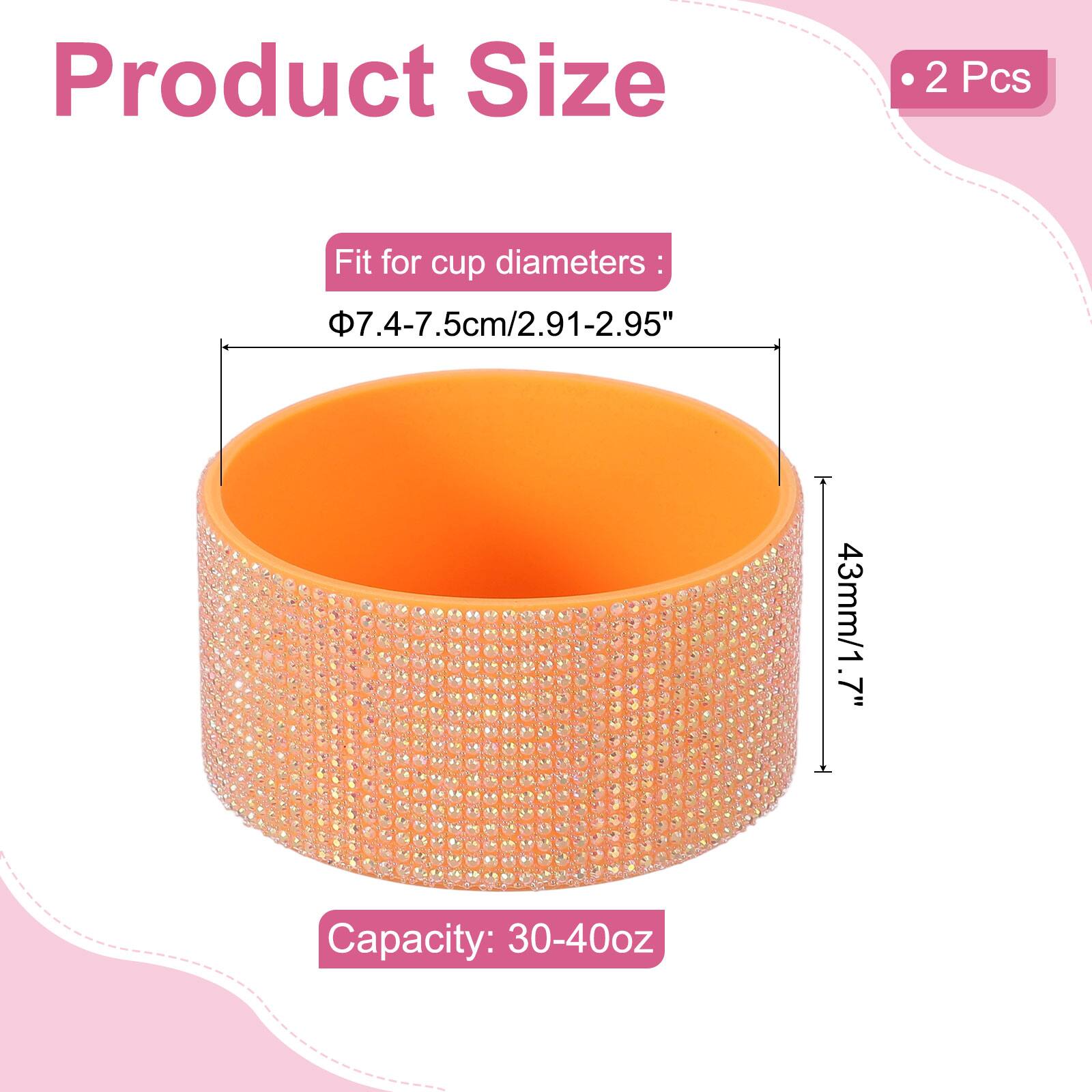 Product Size  
2 Pcs  
Fit for cup diameters: 7.4-7.5cm/2.91-2.95"  
43mm/1.7"  
Capacity: 30-40oz